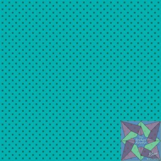 Dazzle Dots - Snazzy Squares - Turquoise/Teal