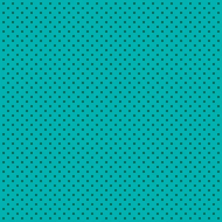Dazzle Dots - Snazzy Squares - Turquoise/Teal