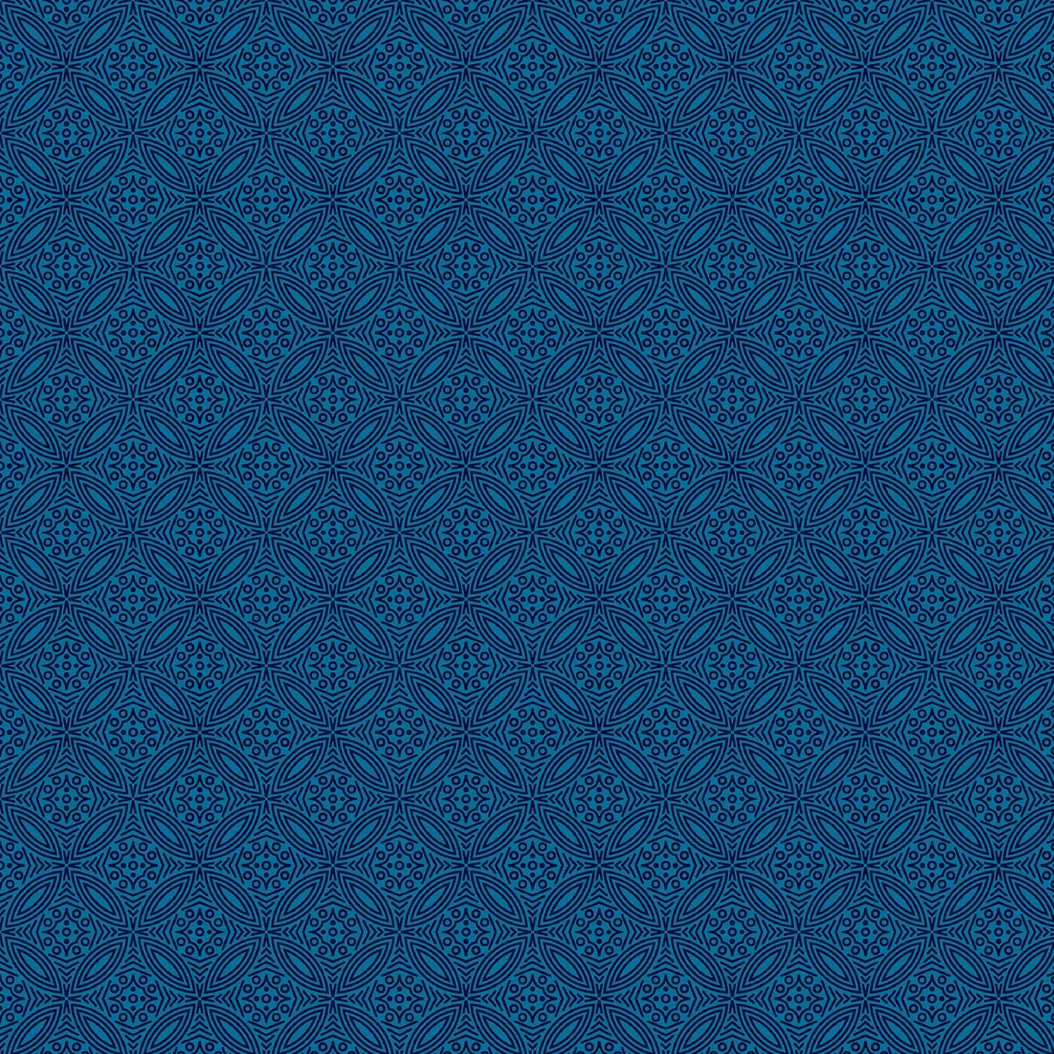 Transparency - Medallion - Blue