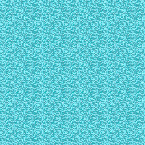 Transparency Watercolor - Paisley - Turquoise