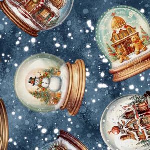 Wonderful Christmas Time - Snow Globe Toss- Dark Blue