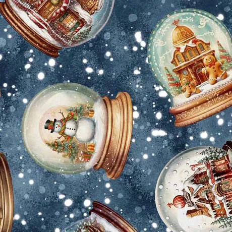 Wonderful Christmas Time - Snow Globe Toss- Dark Blue
