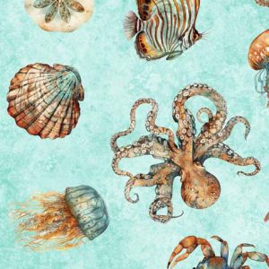 Atlantis - Sea Creature Toss - Turquoise
