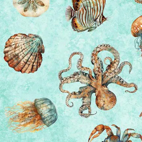 Atlantis - Sea Creature Toss - Turquoise