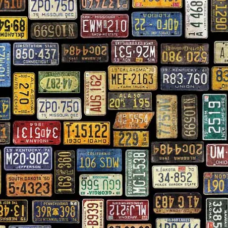Heavy Metal - License Plates- Black