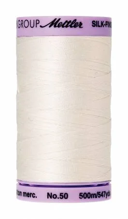 Silk-Finish 50wt Solid Cotton Thread 547yd/500M Candlewick
