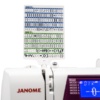Purple Janome 5300QDC one-hand needle threader and top-loading jam-proof full rotary hook bobbin serving Wilmington, NC.
