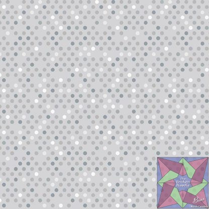 Dazzle Dots 2 - Confetti Drop - Grey