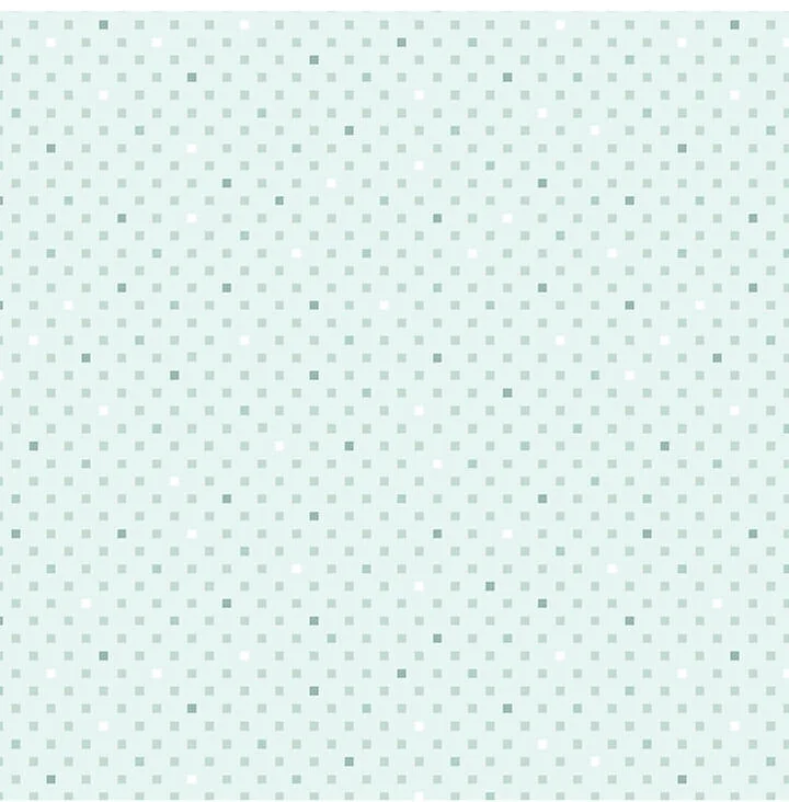 Dazzle Dots 2 - Dazzling Squares - Light Teal