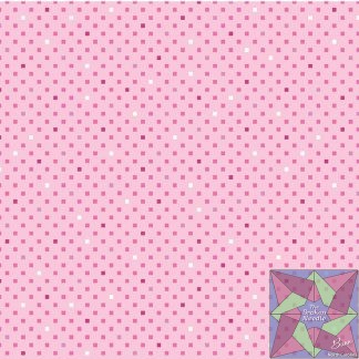 Dazzle Dots 2 - Dazzling Squares - Rose
