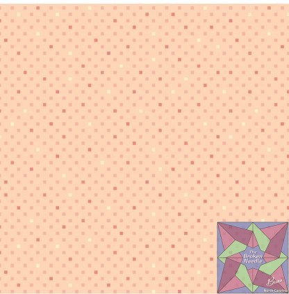 Dazzle Dots 2 - Dazzling Squares - Light Peach