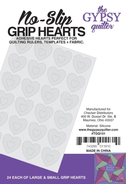 The Gypsy Quilter Stuck On You Grip Hearts