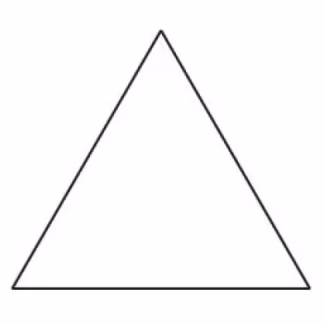 2in Equilateral Triangle Template for EPP