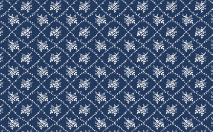 Classic Keepsakes -Rose Trellis- 14648 Navy Blue