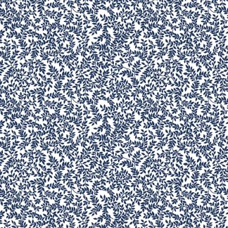Classic Keepsakes -Mini Ferns- 14649 White-Navy