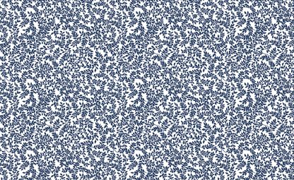 Classic Keepsakes -Mini Ferns- 14649 White-Navy
