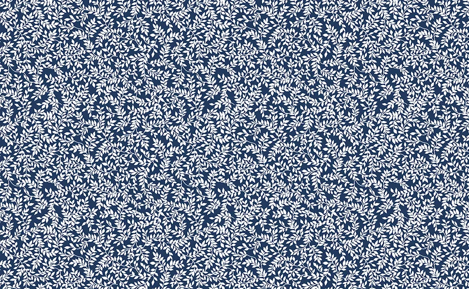 Classic Keepsakes -Mini Ferns- 14649 Navy Blue
