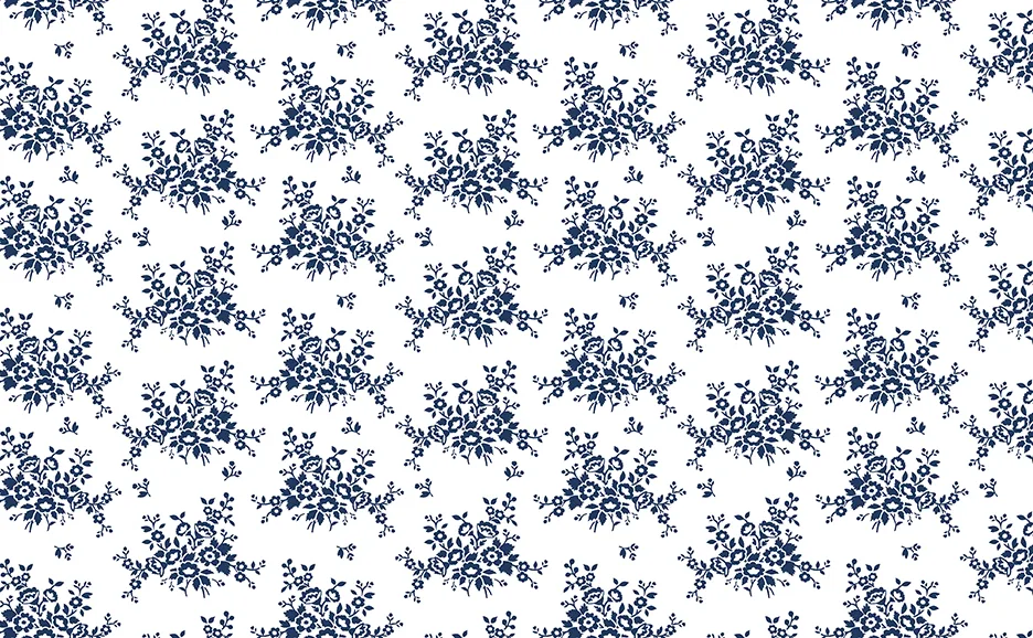 Classic Keepsakes -Mini Floral Bouquet- 14651 White-Navy
