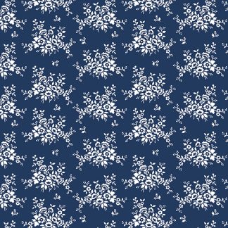 Classic Keepsakes -Mini Floral Bouquet- 14651 Navy Blue