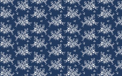 Classic Keepsakes -Mini Floral Bouquet- 14651 Navy Blue