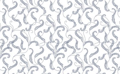 Classic Keepsakes -Filigree Scroll- 14653 White-Navy