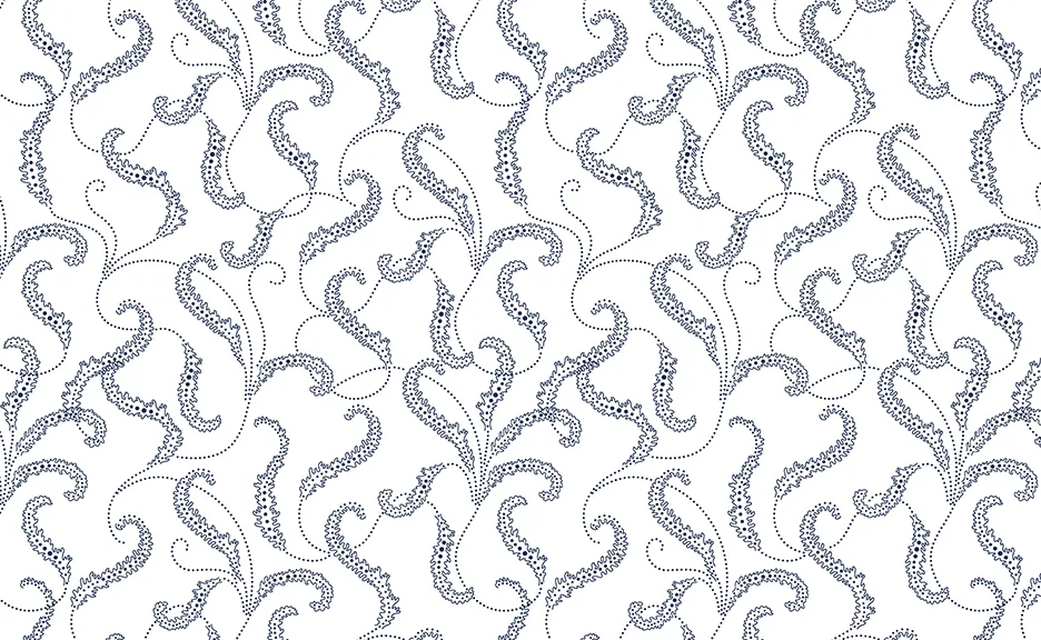 Classic Keepsakes -Filigree Scroll- 14653 White-Navy