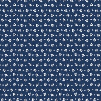 Classic Keepsakes - Little Flower Buds- 14654 Navy Blue