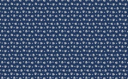 Classic Keepsakes - Little Flower Buds- 14654 Navy Blue
