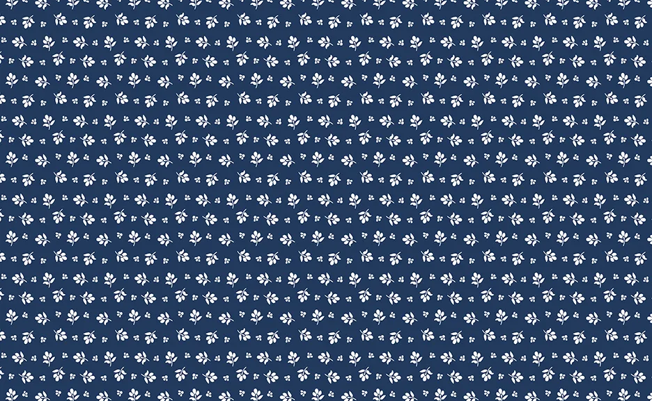 Classic Keepsakes - Little Flower Buds- 14654 Navy Blue