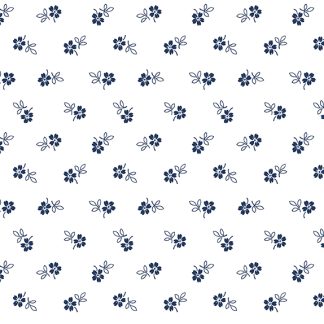 Classic Keepsakes - Daisy Garden- 14657 White-Navy