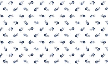 Classic Keepsakes - Daisy Garden- 14657 White-Navy