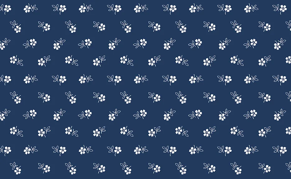 Classic Keepsakes - Daisy Garden- 14657 Navy Blue