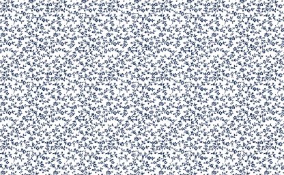 Classic Keepsakes -Vineyard Floral- 14659 White-Navy