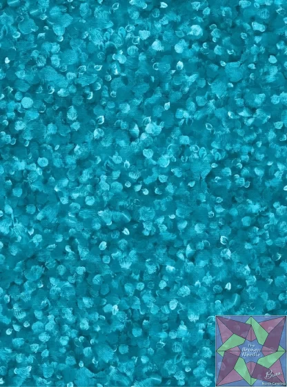 Oasis Fabrics - Paint Drops Texture - Teal - 118" Wide Back
