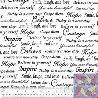 Inspirational Words - 108" Wideback