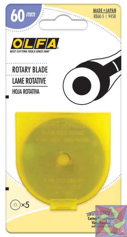 Rotary Blade RTY3 60mm 5ct Bulk