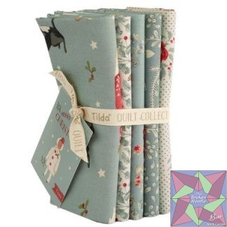 Tilda Merry Little Christmas FQB 5pc Duck Egg