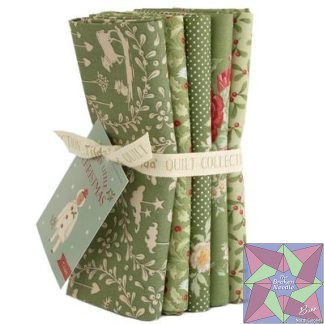 Tilda Merry Little Christmas FQB 5pc Green