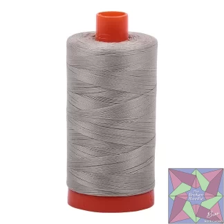 Mako Cotton Thread Solid 50wt 1422yds Light Grey
