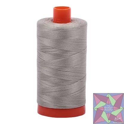 Mako Cotton Thread Solid 50wt 1422yds Light Grey