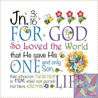 Art Panel 6in John 3:16