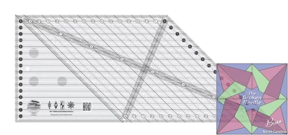 Creative Grids Quilt Ruler 45 Degree Diamond Dimensions