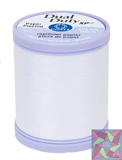 Dual Duty Paper Piecing Thread 225yd White