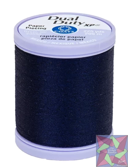 Dual Duty Paper Piecing Thread 225yd Navy