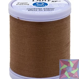 Dual Duty Paper Piecing Thread 225yd Summer Brown