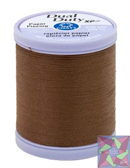 Dual Duty Paper Piecing Thread 225yd Summer Brown