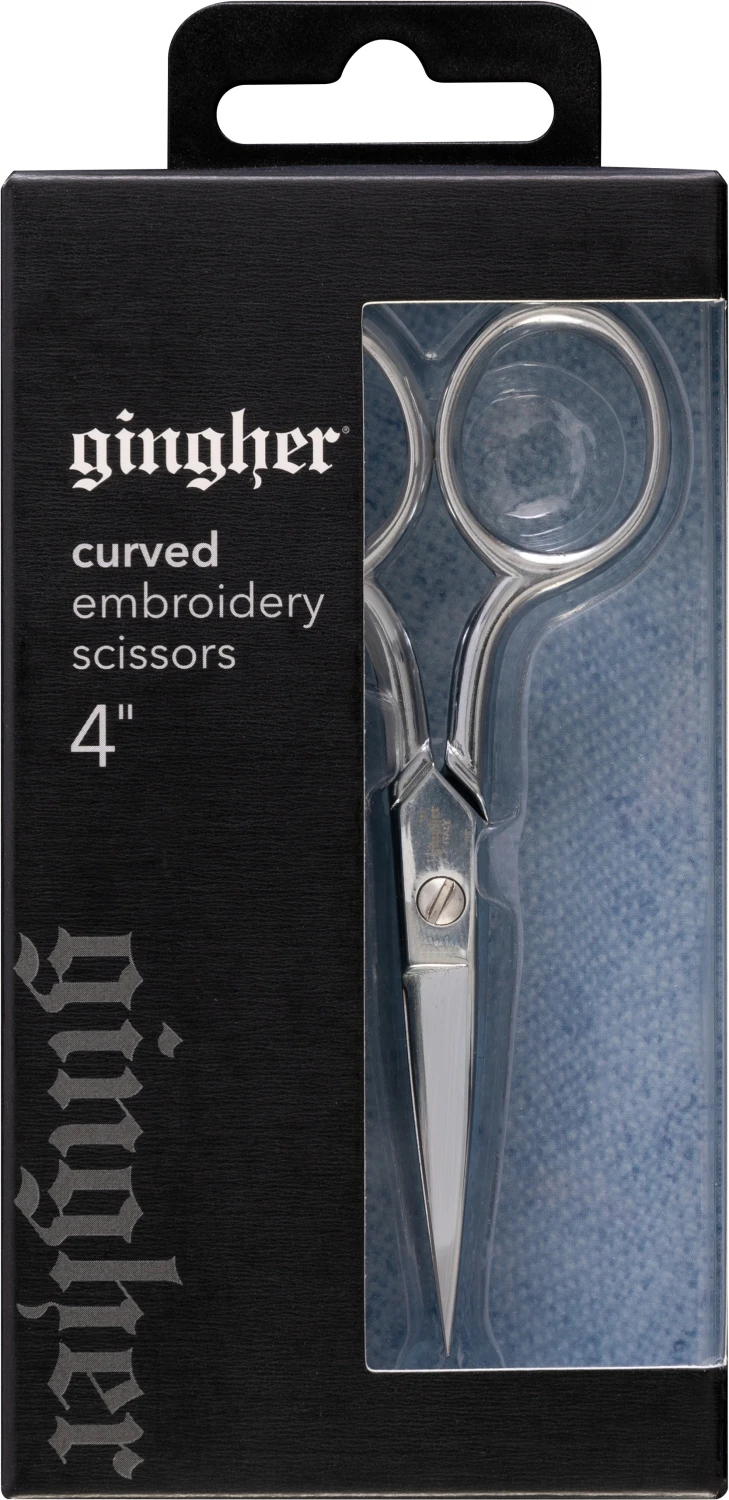 Gingher 4in Curved Embroidery Scissors