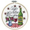 Age Better with Wine Cross Stitch Kit