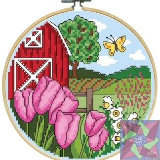 Spring - Cross Stitch Kit with Hoop