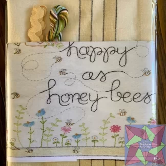 Happy As Honey Bees Dishtowel Kit Bareroots